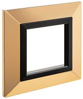 Рамка универсальная DKC Avanti 1-м. металл золото картинка